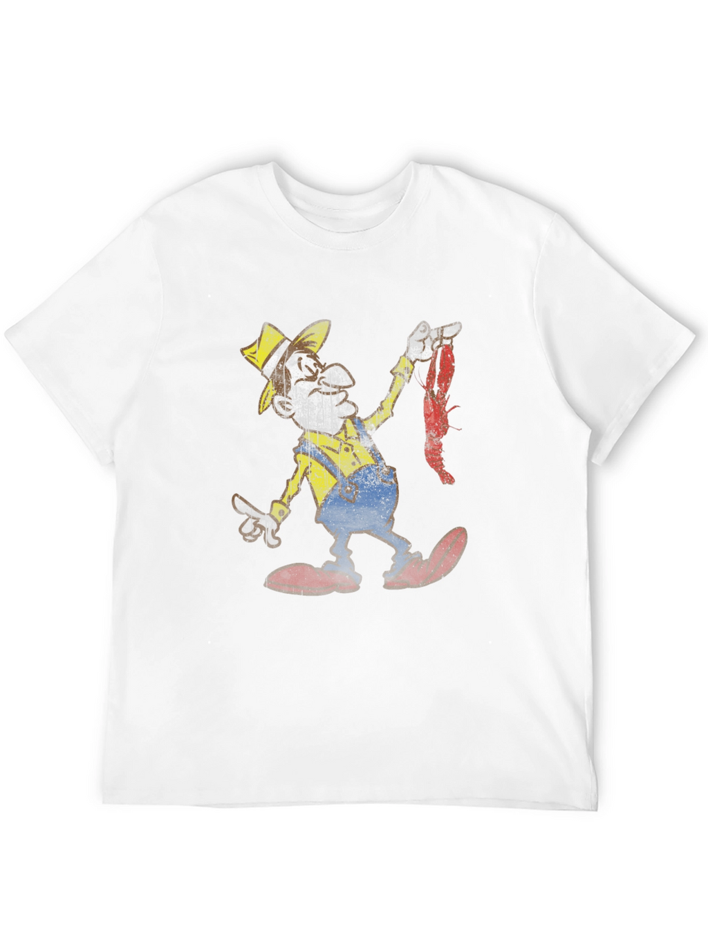 Cajun Cartoon Graphic Tee -  Crawfish Boil T-Shirt