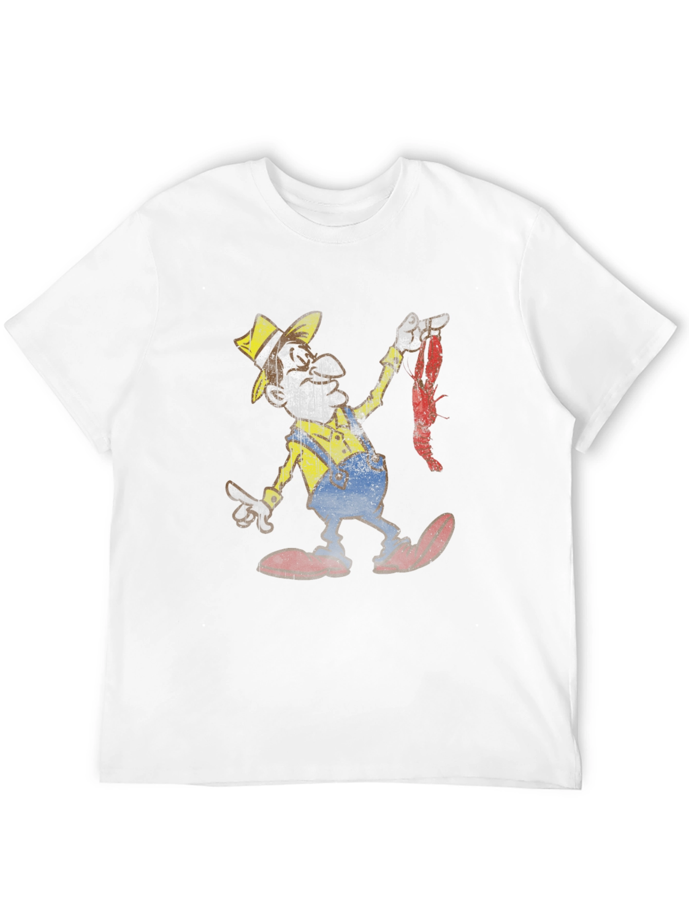 Cajun Cartoon Graphic Tee -  Crawfish Boil T-Shirt