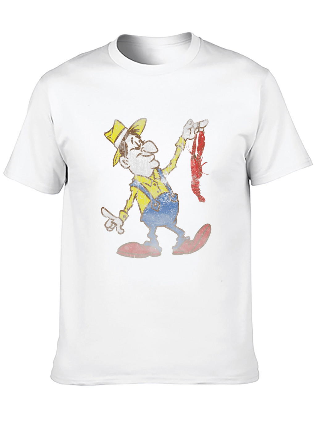 Cajun Cartoon Graphic Tee -  Crawfish Boil T-Shirt