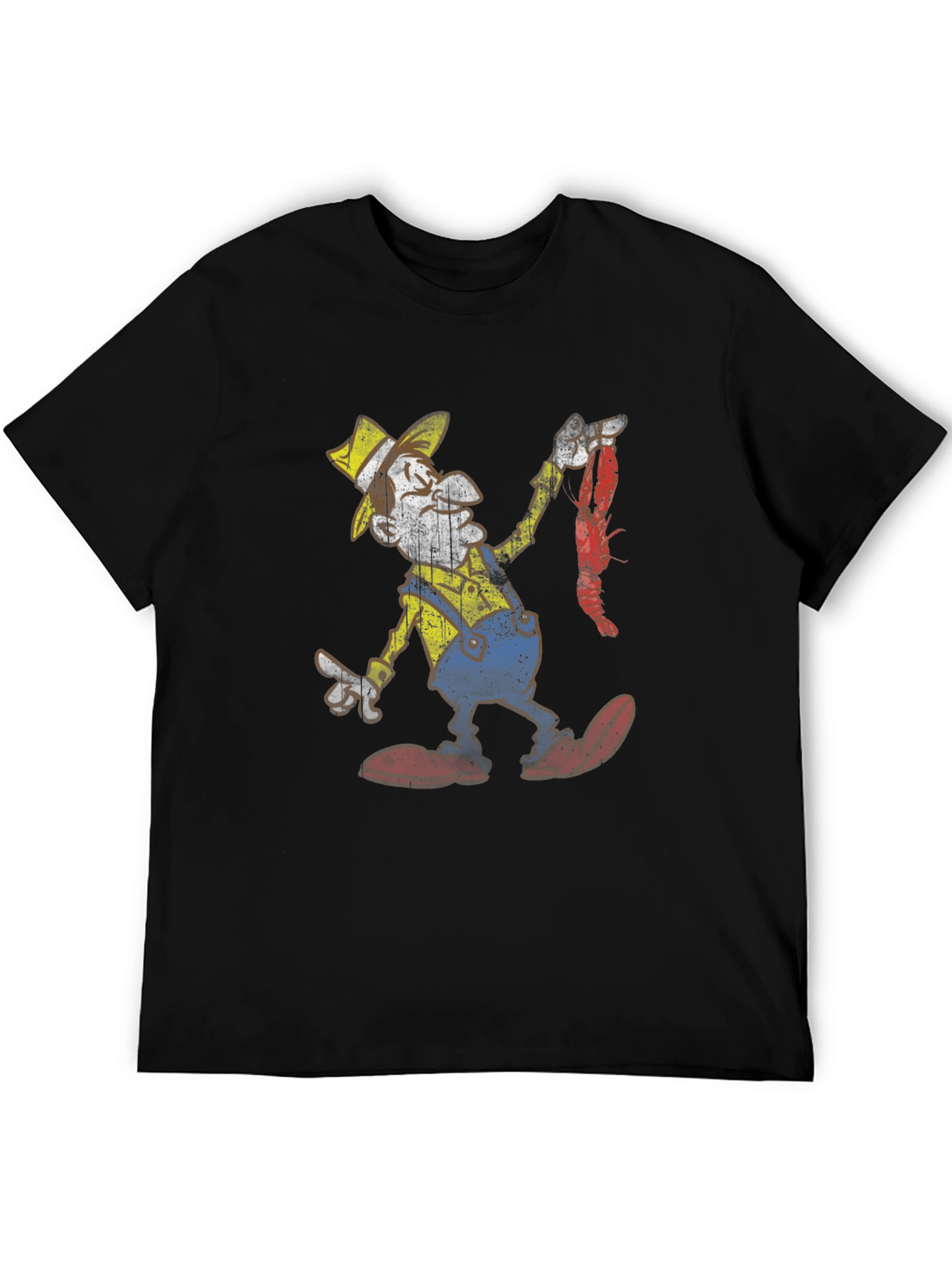 Cajun Cartoon Graphic Tee -  Crawfish Boil T-Shirt