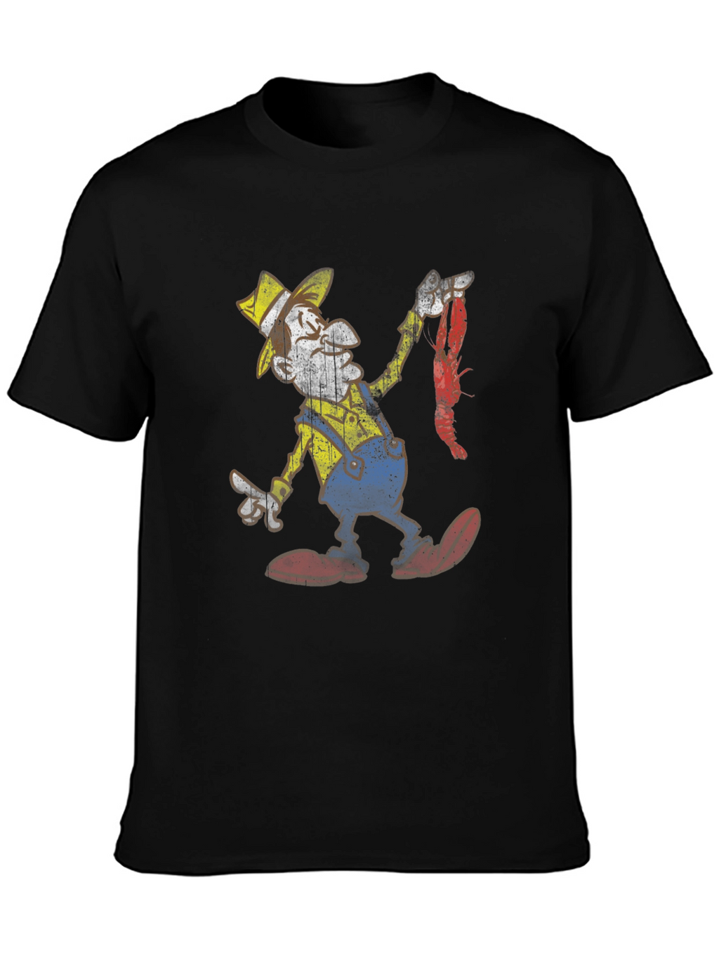 Cajun Cartoon Graphic Tee -  Crawfish Boil T-Shirt