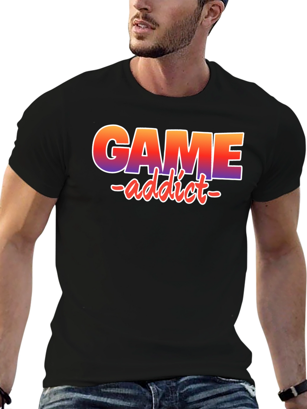Game Addict Graphic Tee - Gamer T-Shirt