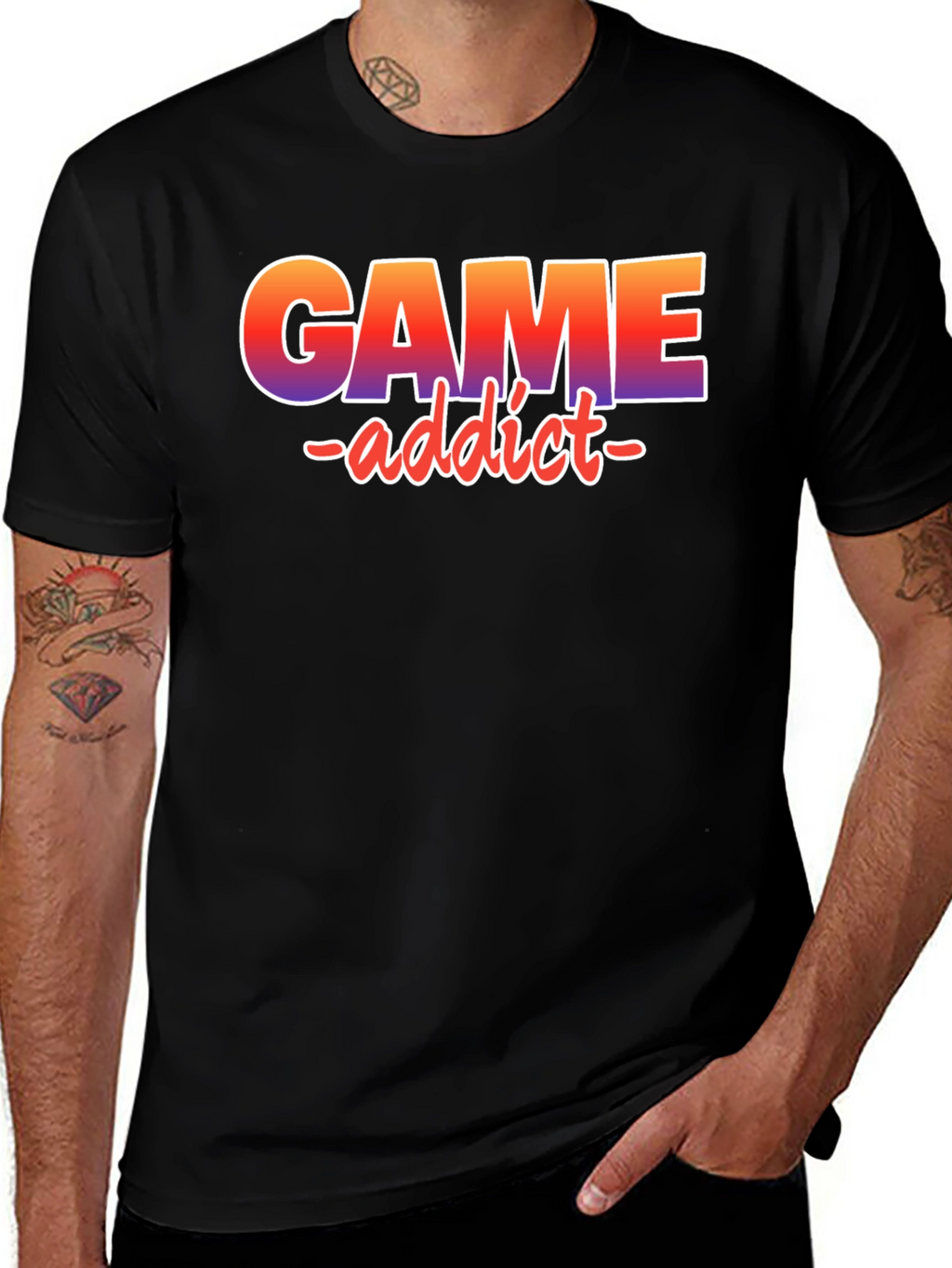 Game Addict Graphic Tee - Gamer T-Shirt