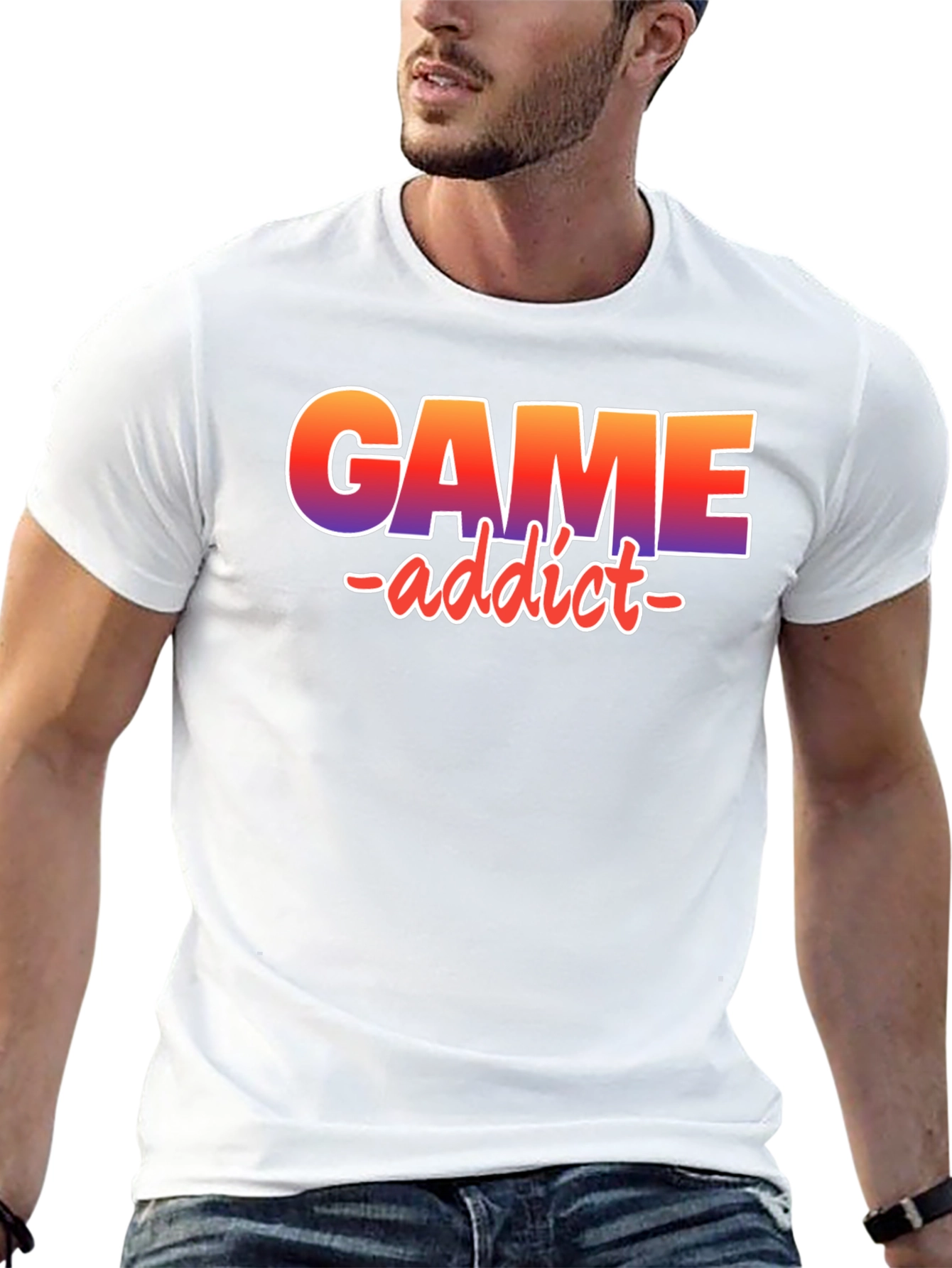 Game Addict Graphic Tee - Gamer T-Shirt