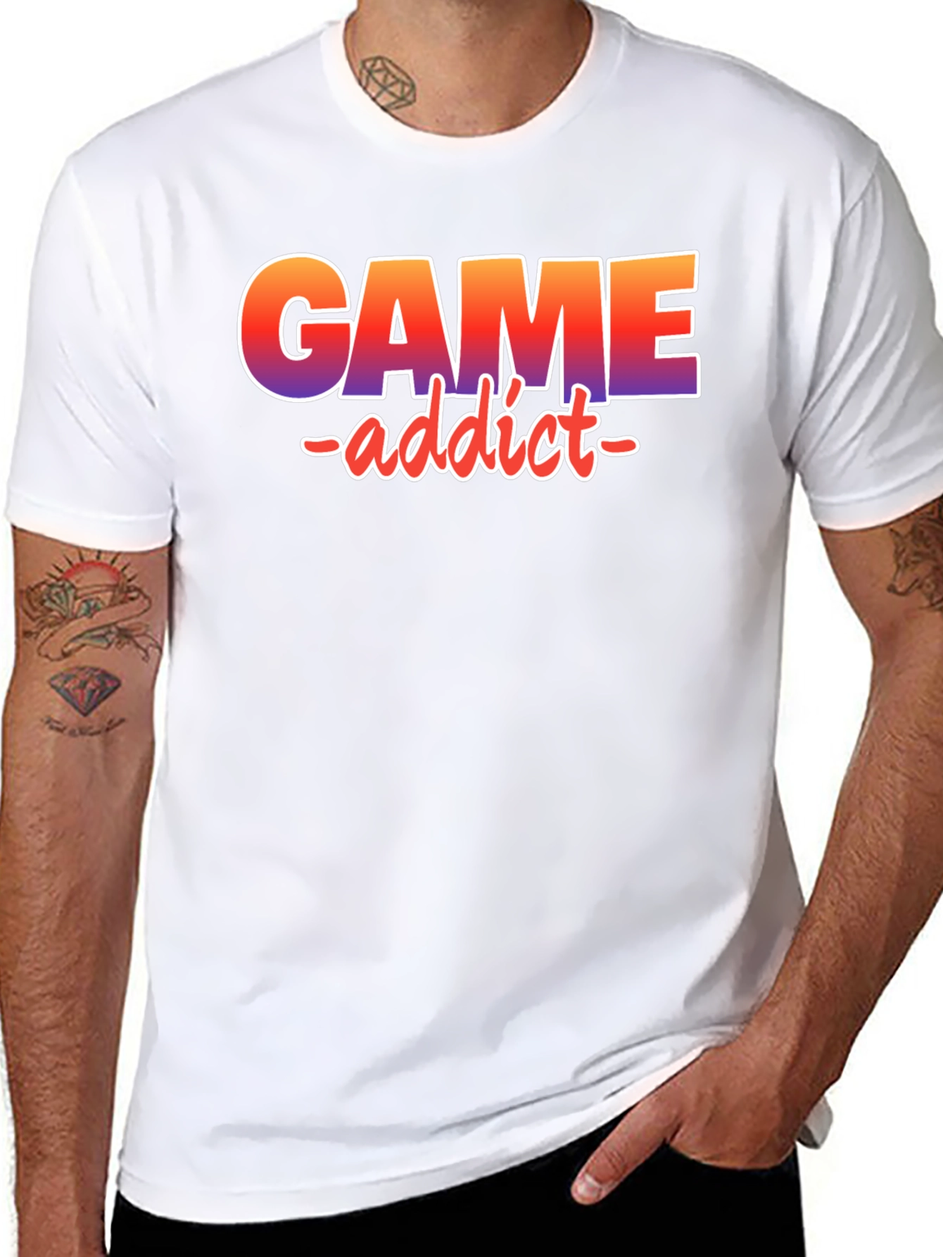 Game Addict Graphic Tee - Gamer T-Shirt