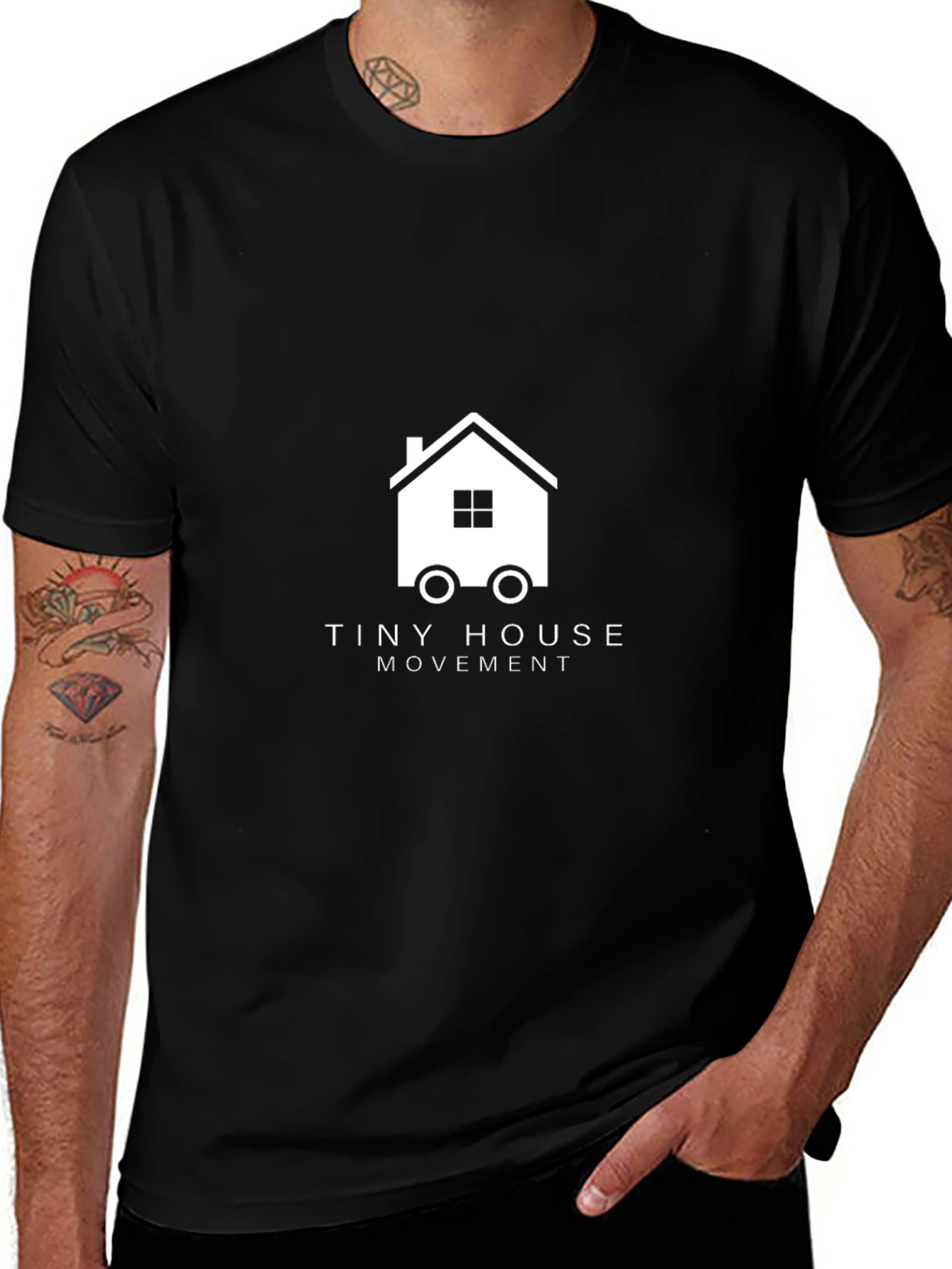 Tiny House Movement Black T-Shirt