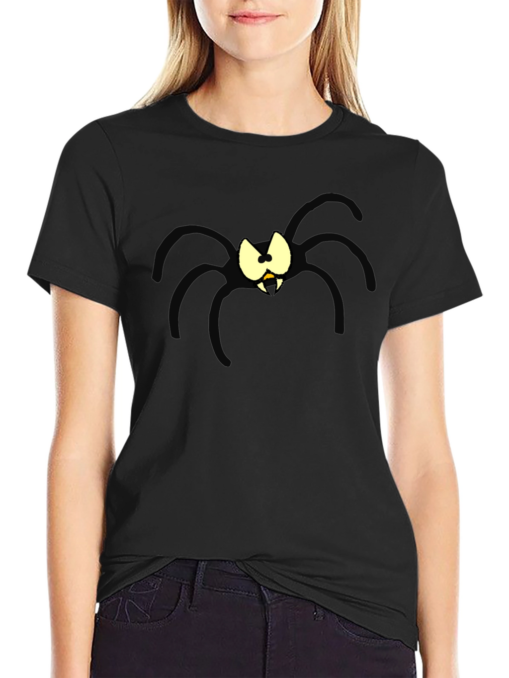 Spooky Spider Graphic T-Shirt - Halloween Ready!