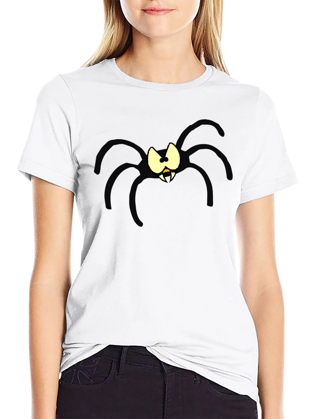 Spooky Spider Graphic T-Shirt - Halloween Ready!