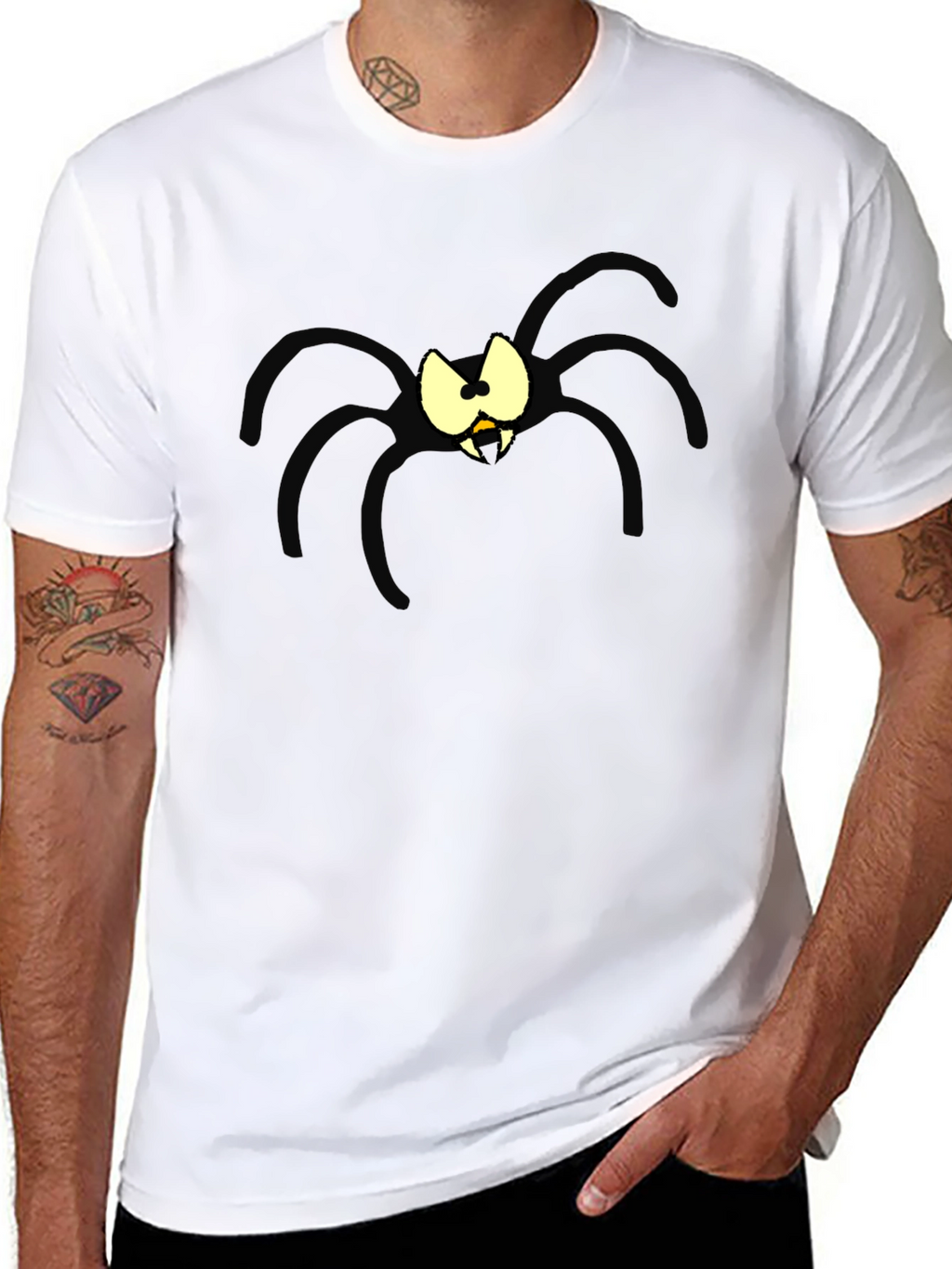 Spooky Spider Graphic T-Shirt - Halloween Ready!