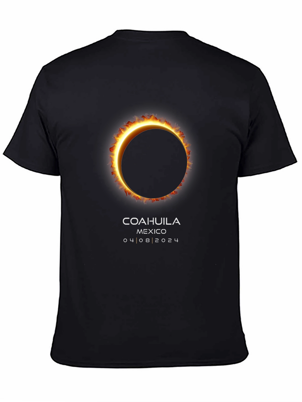 Coahuila Mexico 2024 Solar Eclipse Souvenir T-Shirt