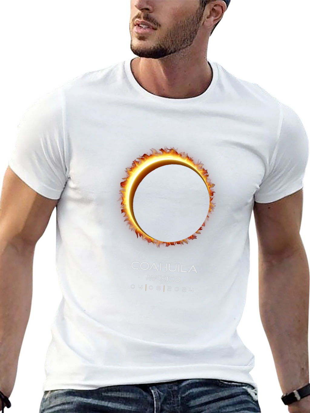 Coahuila Mexico 2024 Solar Eclipse Souvenir T-Shirt