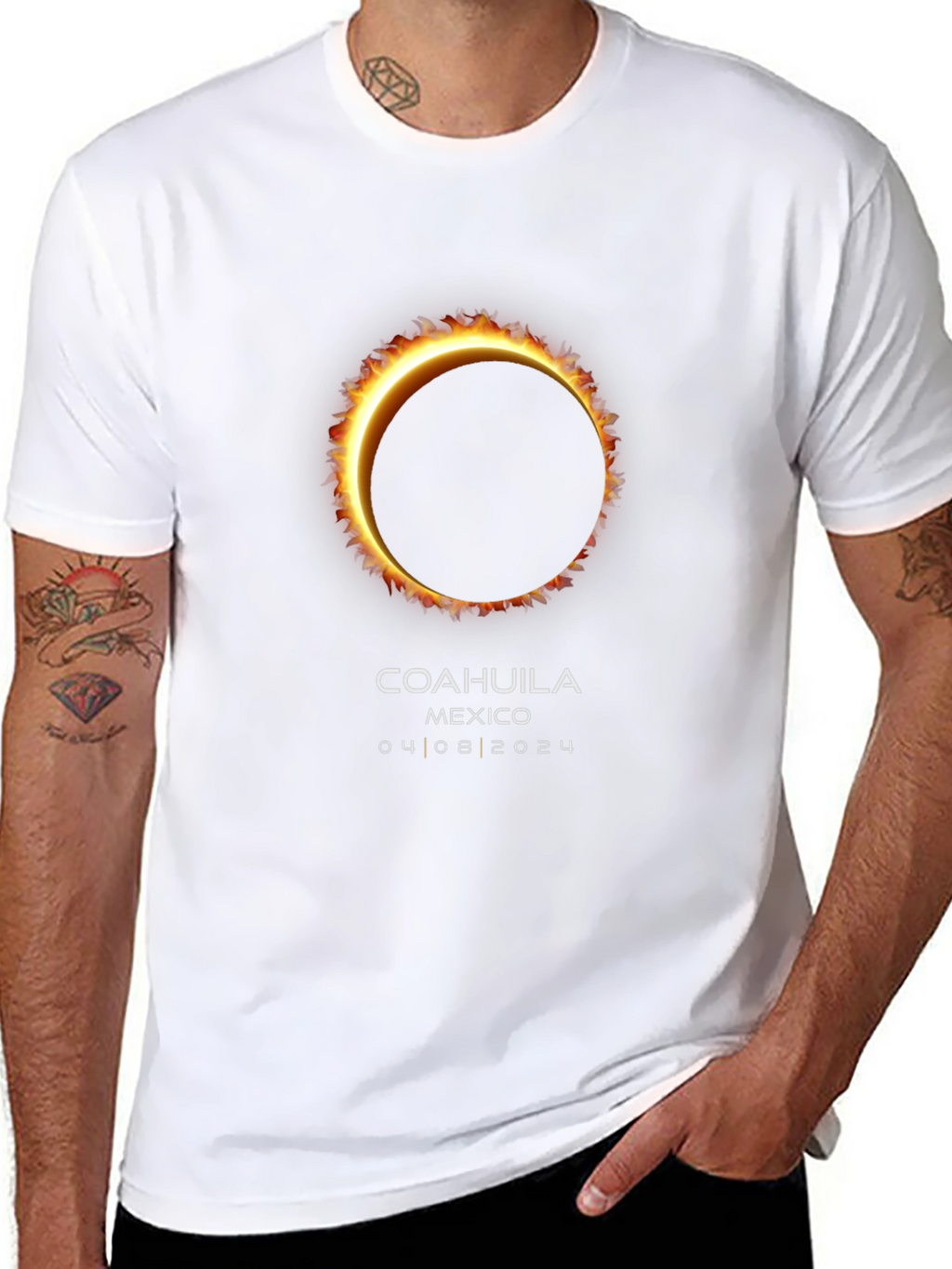 Coahuila Mexico 2024 Solar Eclipse Souvenir T-Shirt