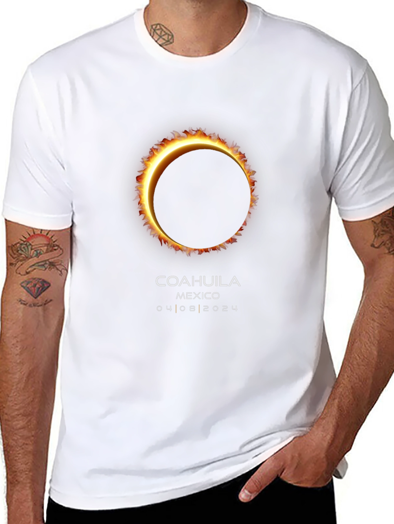 Coahuila Mexico 2024 Solar Eclipse Souvenir T-Shirt