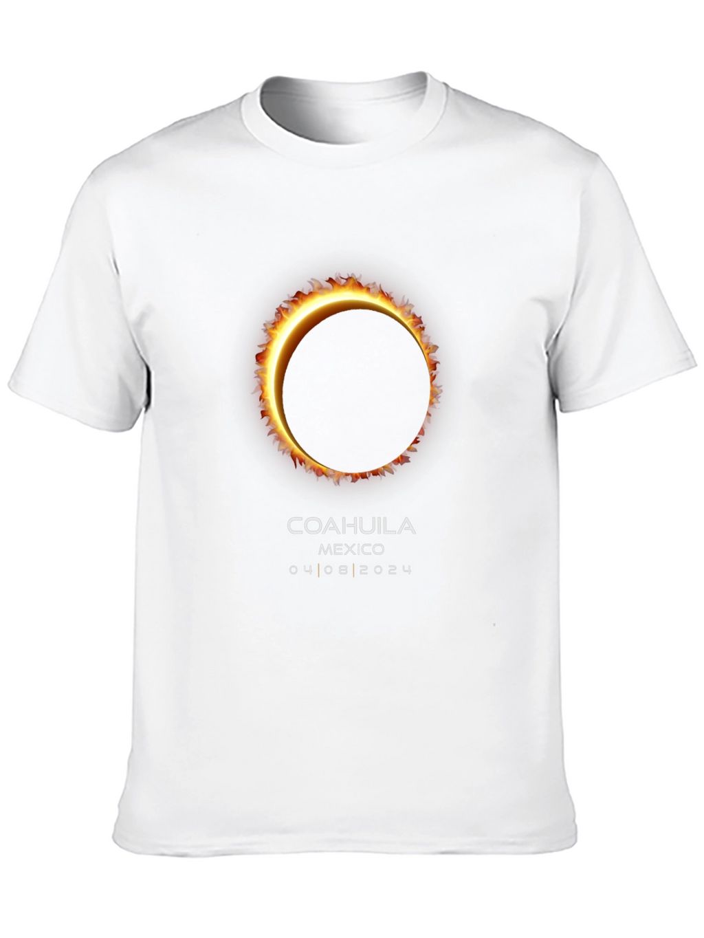 Coahuila Mexico 2024 Solar Eclipse Souvenir T-Shirt