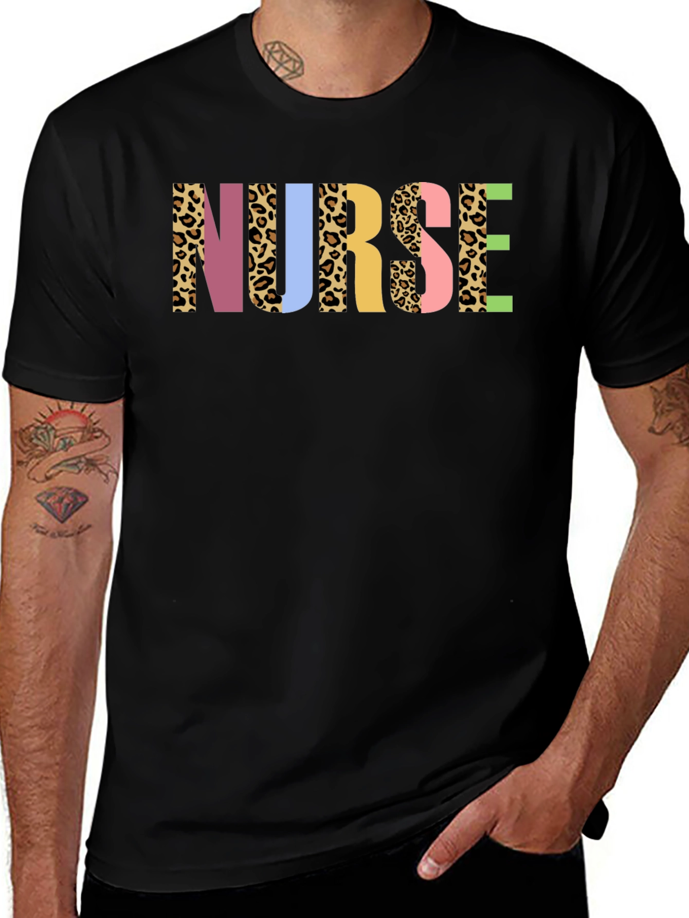 Nurse Leopard Print T-Shirt