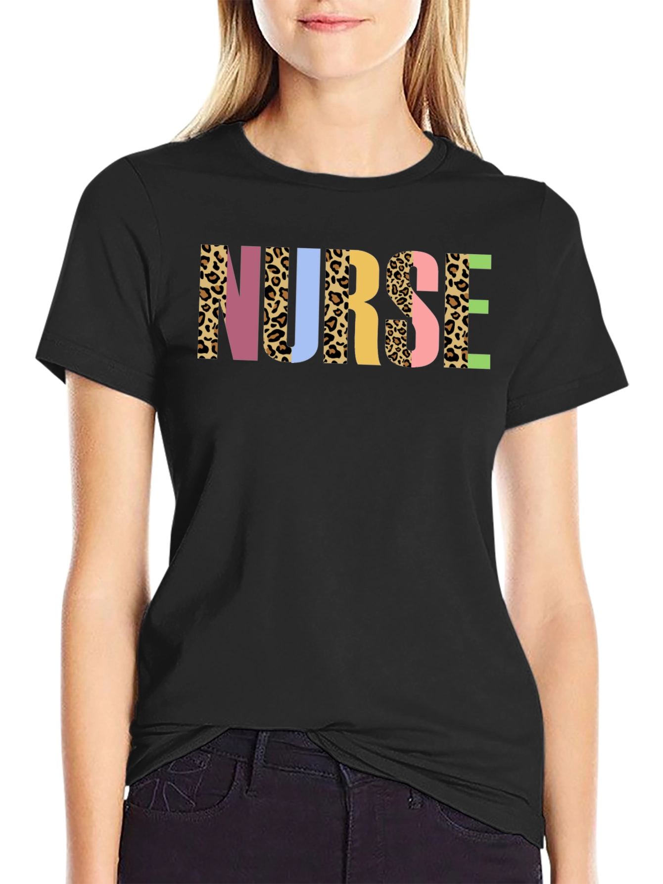 Nurse Leopard Print T-Shirt