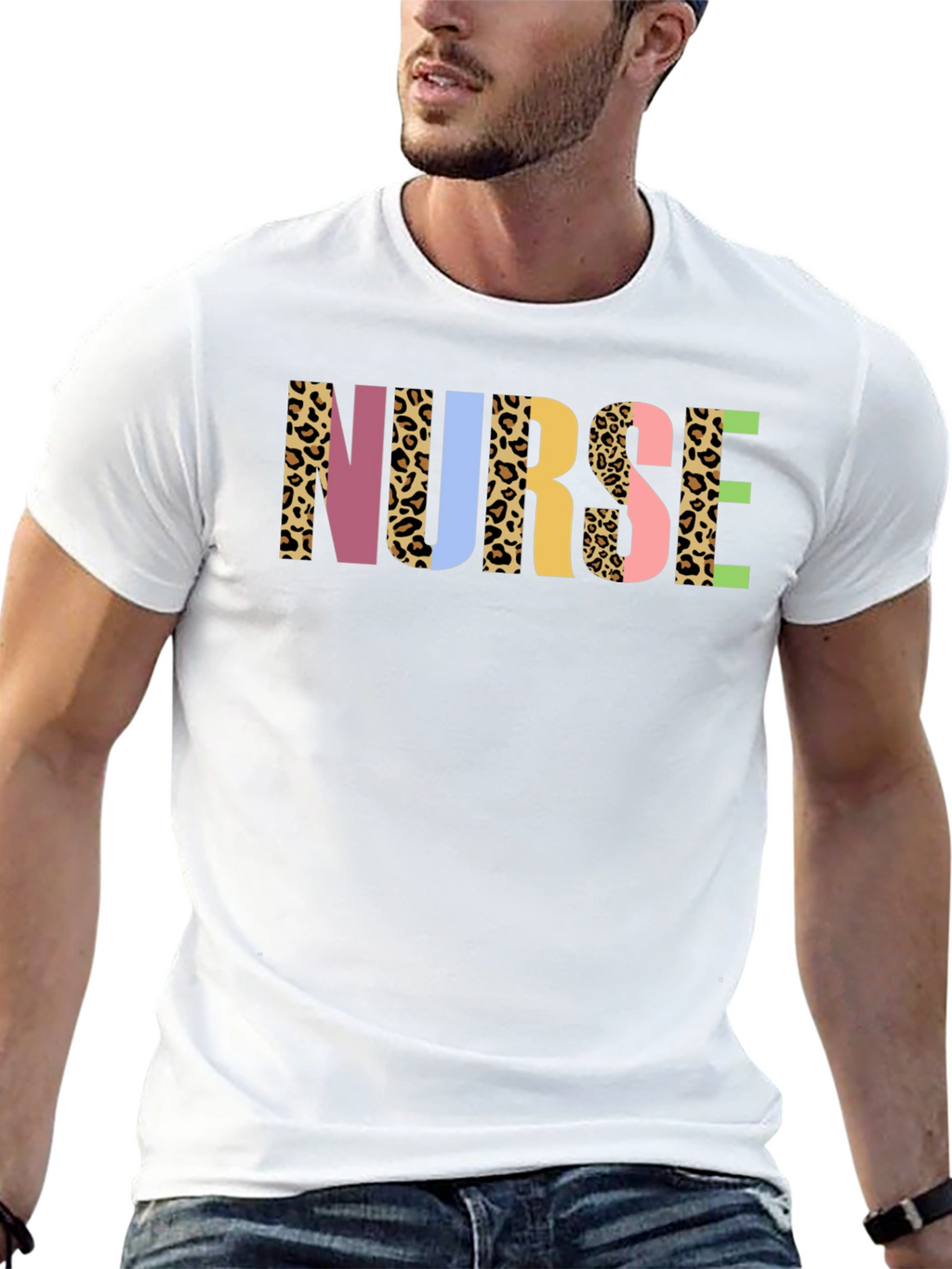 Nurse Leopard Print T-Shirt