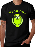 Neon Owl Graphic Tee - Stylish & Unique Design