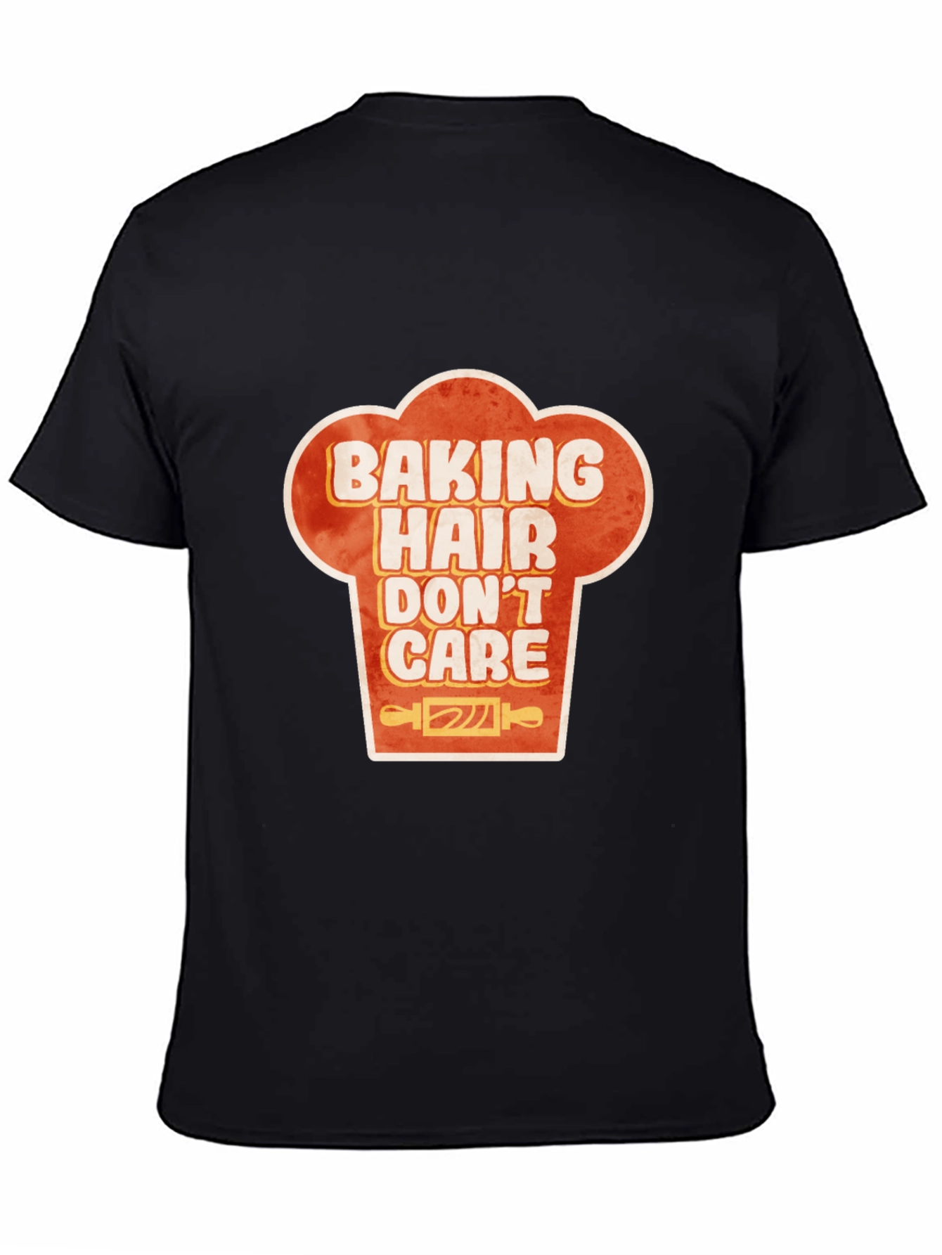 Baking Hair Dont Care Chef Hat Graphic T-Shirt