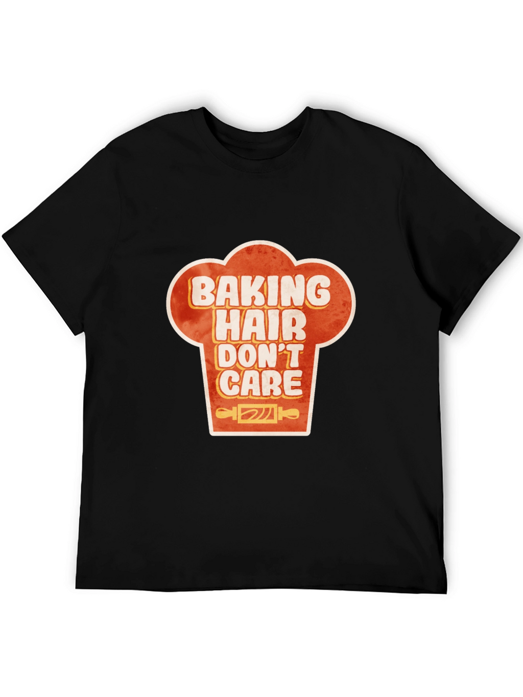 Baking Hair Dont Care Chef Hat Graphic T-Shirt