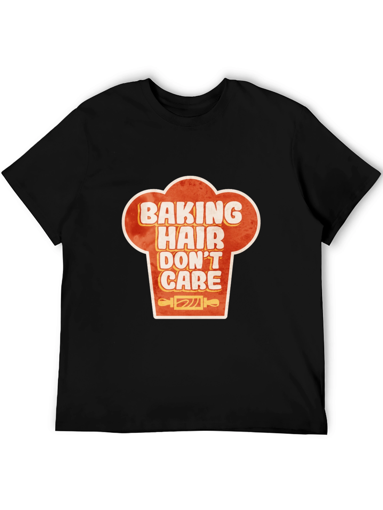 Baking Hair Dont Care Chef Hat Graphic T-Shirt