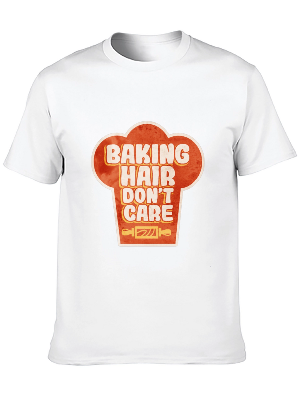 Baking Hair Dont Care Chef Hat Graphic T-Shirt