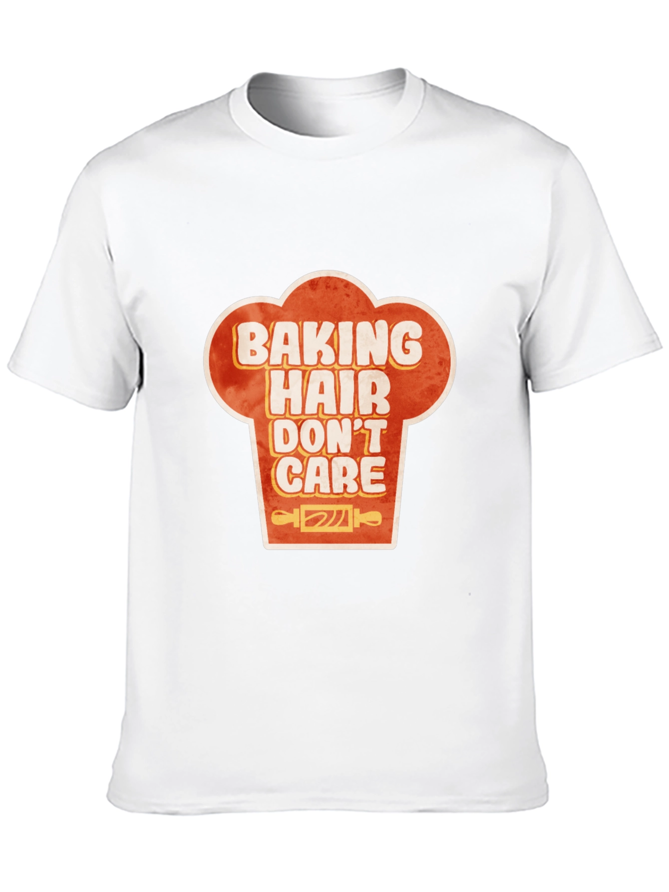 Baking Hair Dont Care Chef Hat Graphic T-Shirt