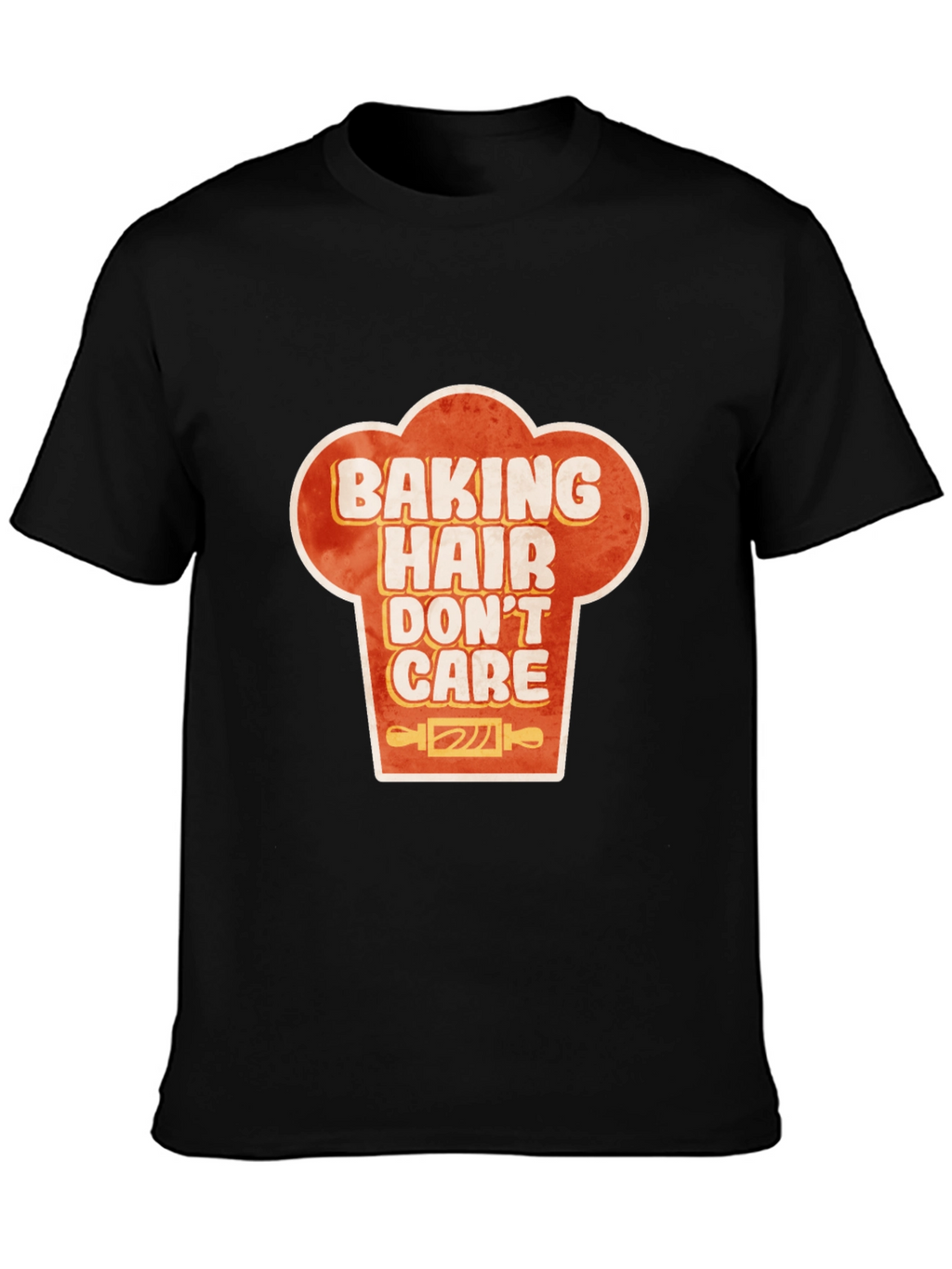 Baking Hair Dont Care Chef Hat Graphic T-Shirt
