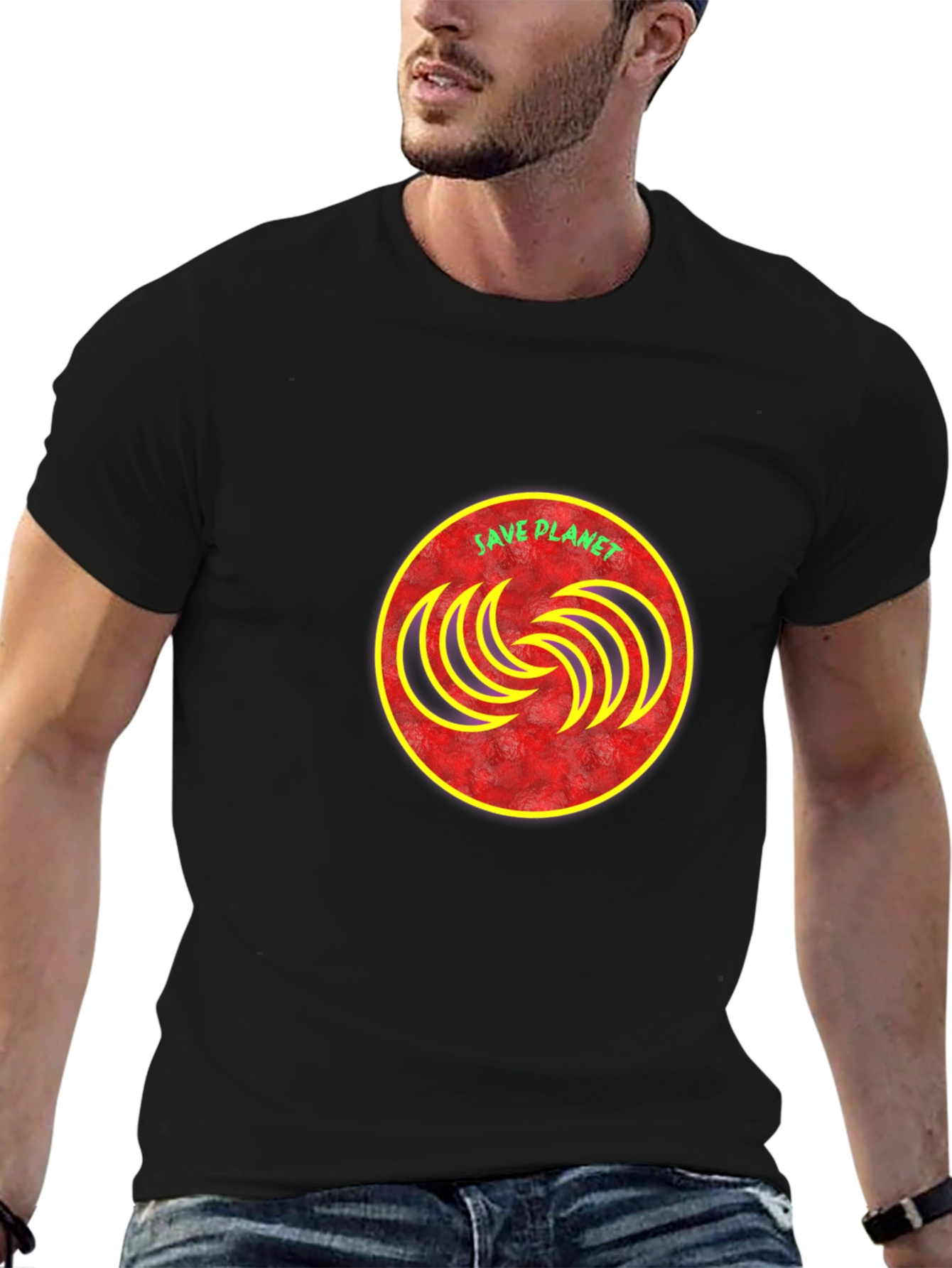 Save Planet Graphic Tee - Stylish Eco-Friendly Design