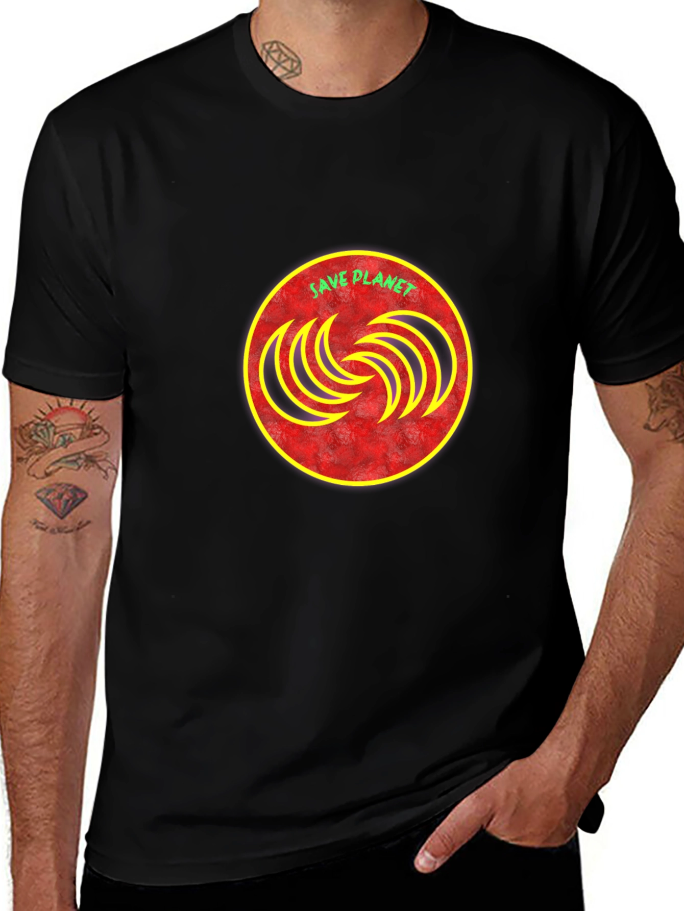 Save Planet Graphic Tee - Stylish Eco-Friendly Design
