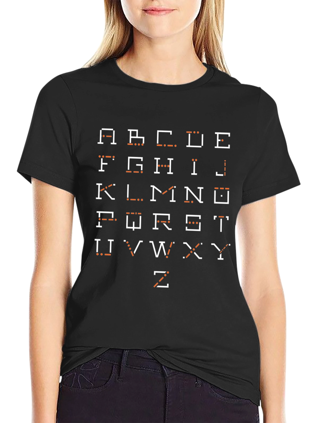 Morse Code Alphabet T-Shirt - Geeky Style