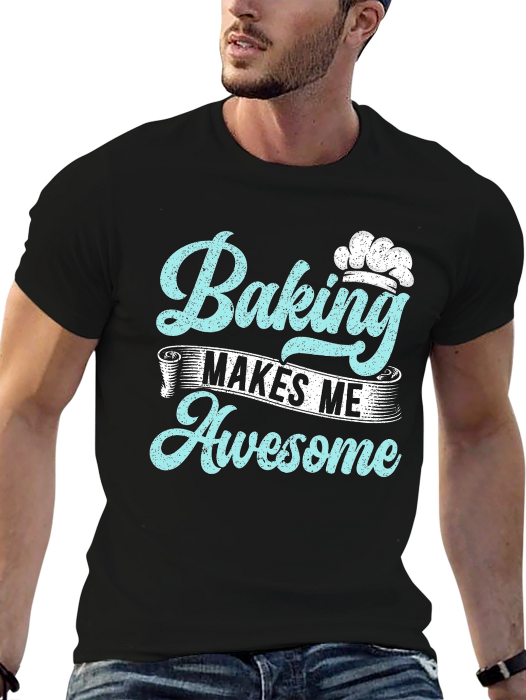 Baking Makes Me Awesome Graphic Tee