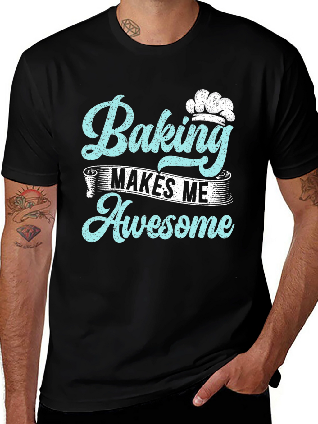 Baking Makes Me Awesome Graphic Tee