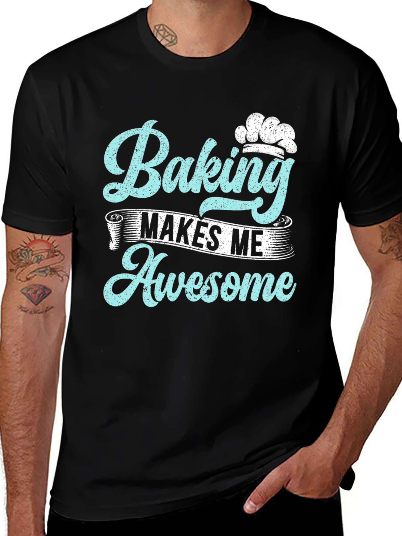 Baking Makes Me Awesome Graphic Tee