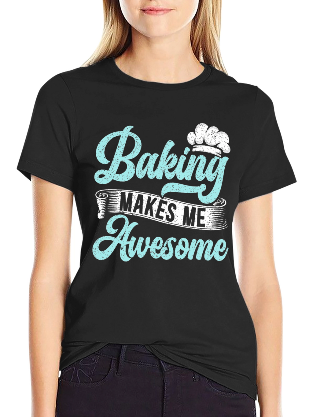 Baking Makes Me Awesome Graphic Tee