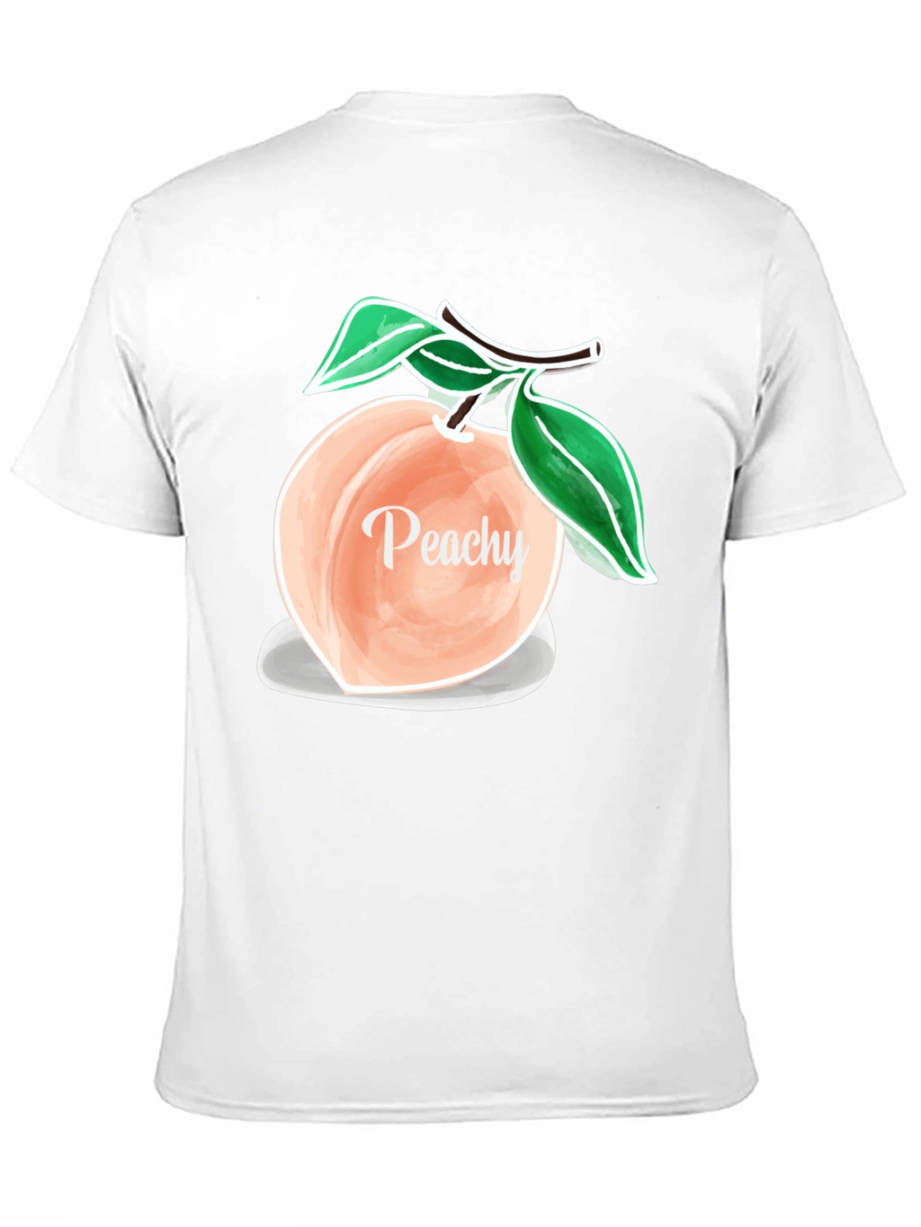 Peachy Graphic T-Shirt - Trendy Fruit Design