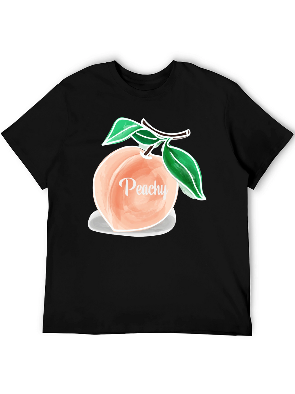 Peachy Graphic T-Shirt - Trendy Fruit Design