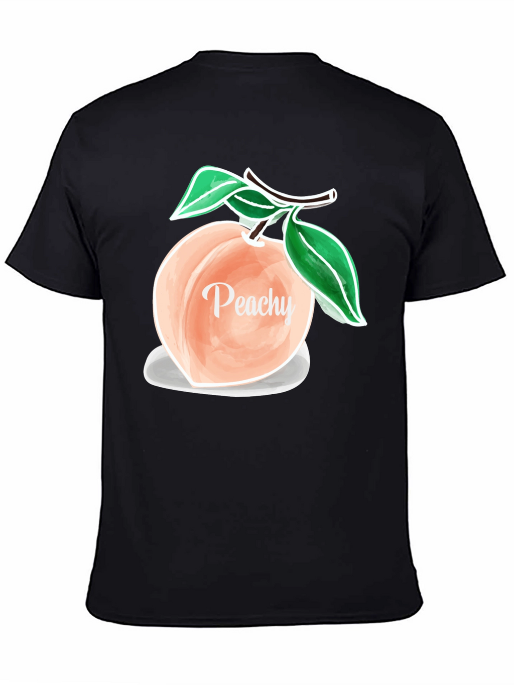 Peachy Graphic T-Shirt - Trendy Fruit Design