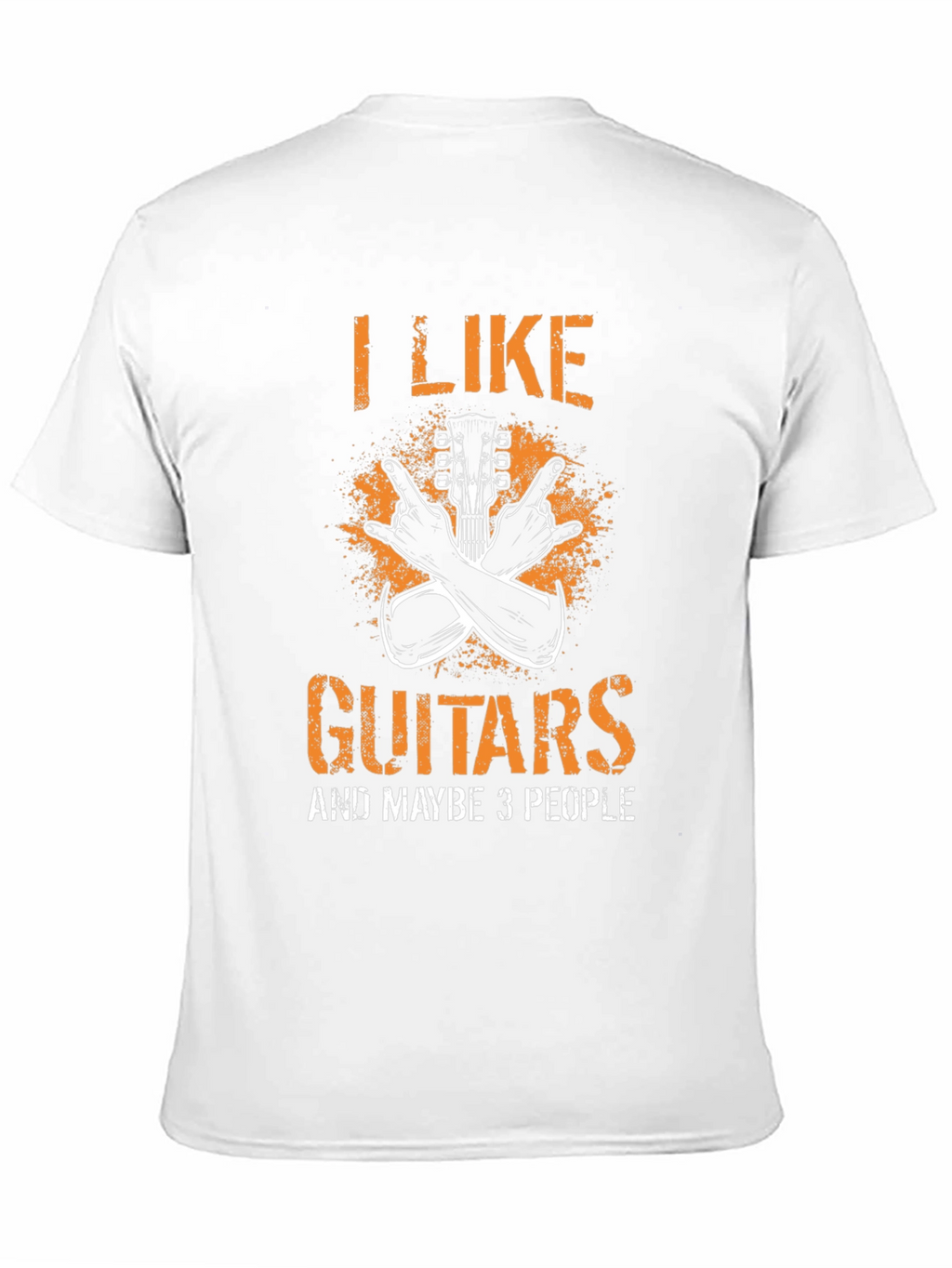 I Like Guitars and Maybe 3 People Graphic Tee
