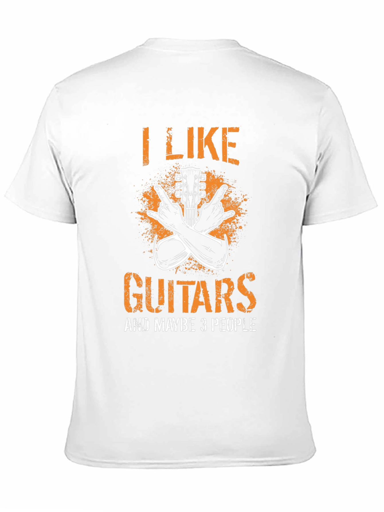 I Like Guitars and Maybe 3 People Graphic Tee