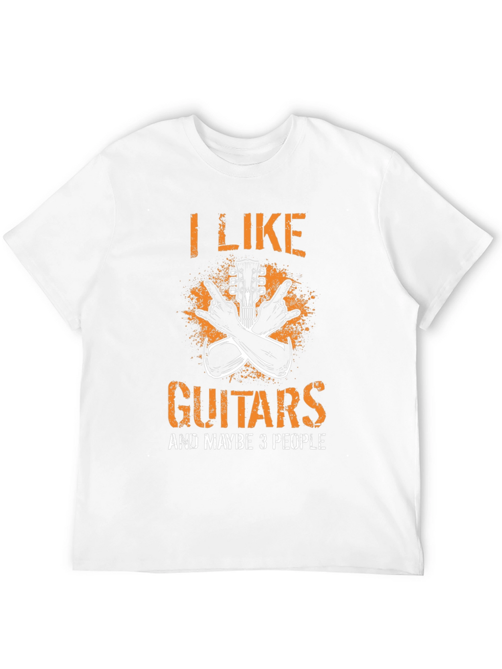 I Like Guitars and Maybe 3 People Graphic Tee