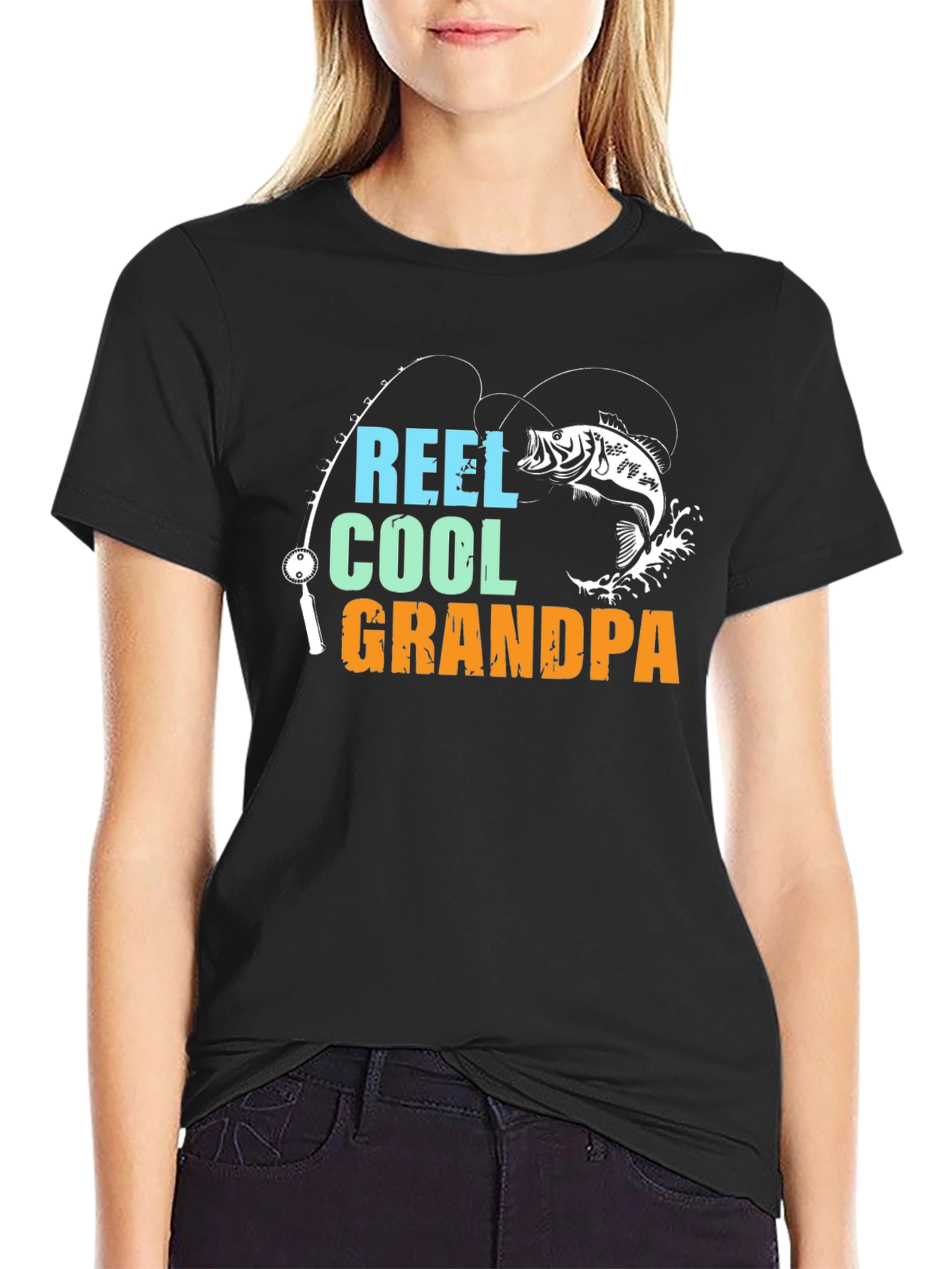 Reel Cool Grandpa Fishing T-Shirt