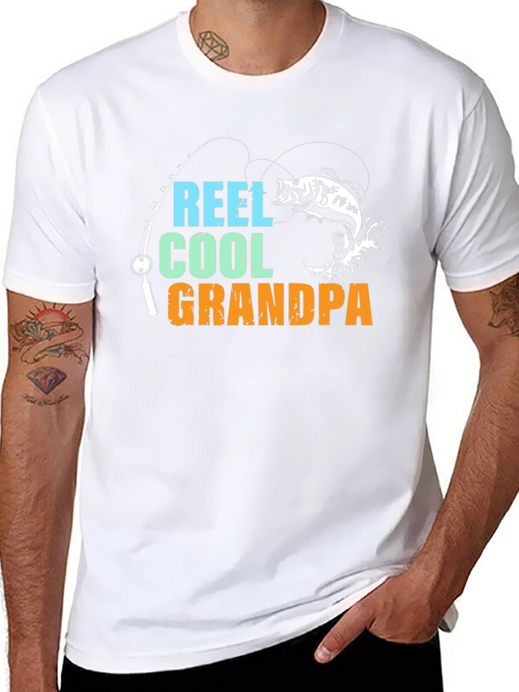 Reel Cool Grandpa Fishing T-Shirt