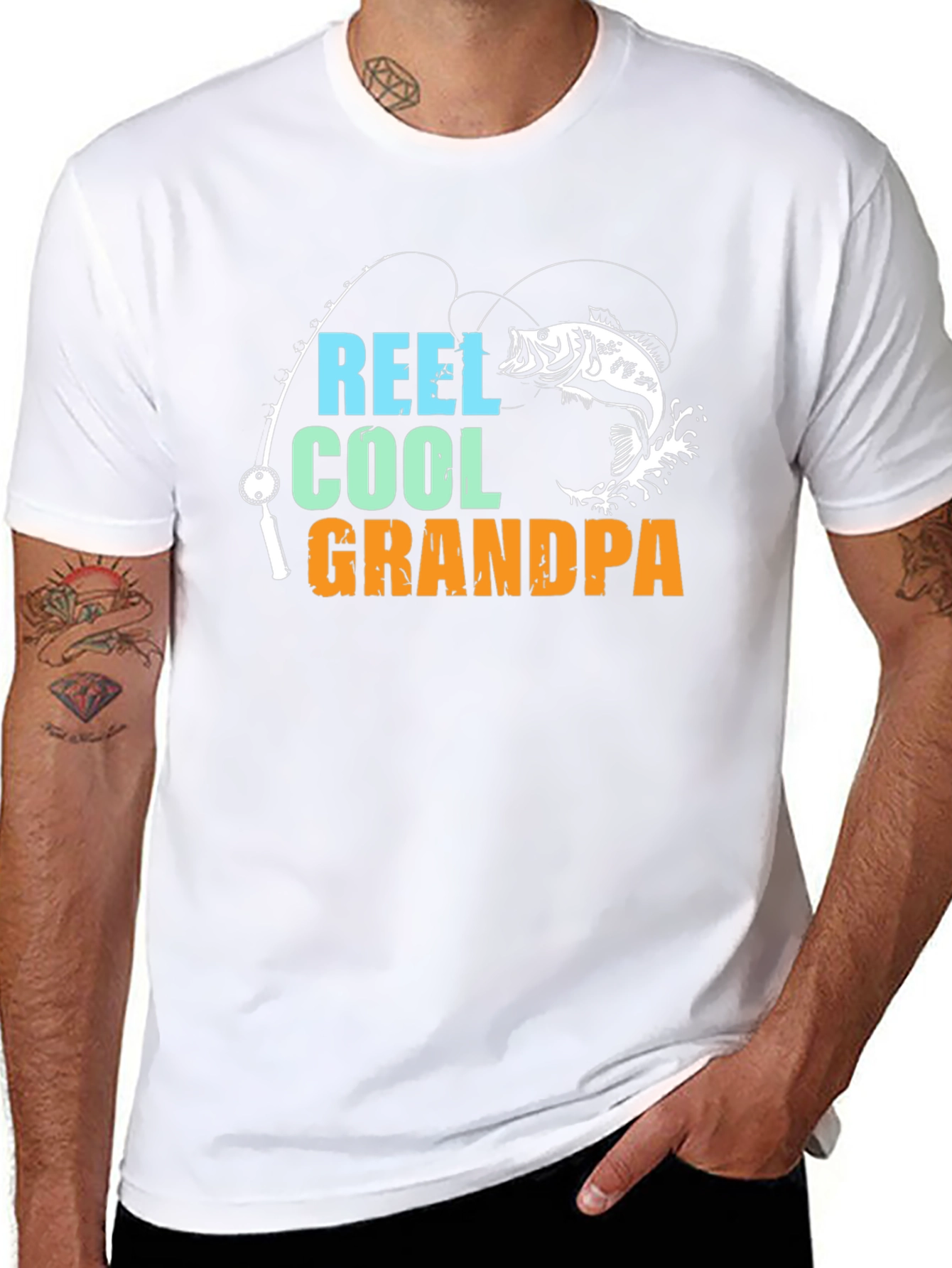 Reel Cool Grandpa Fishing T-Shirt