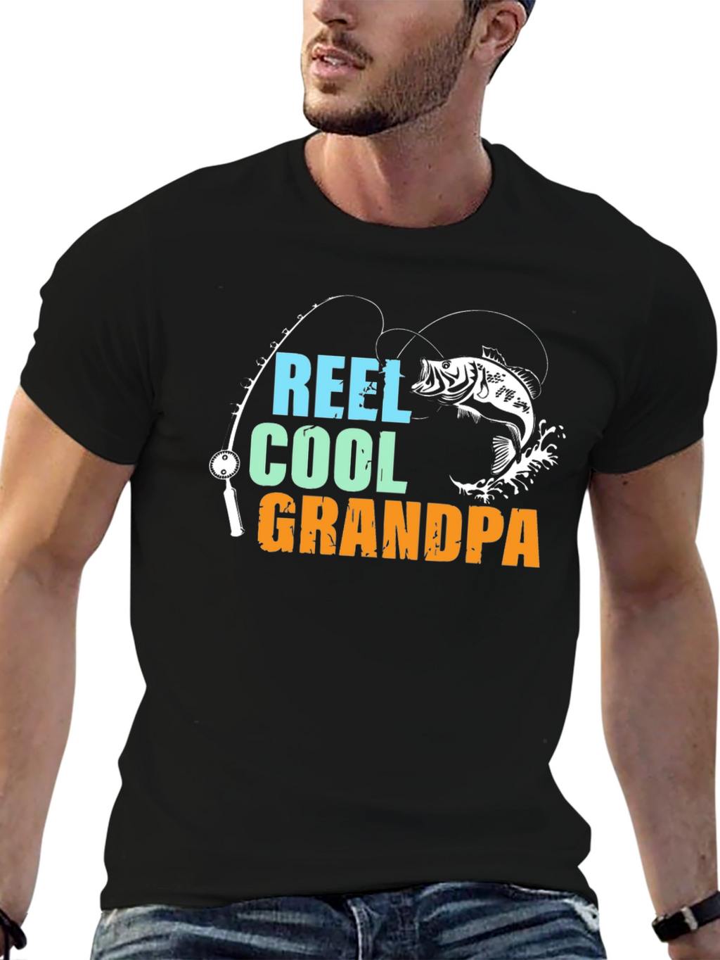Reel Cool Grandpa Fishing T-Shirt