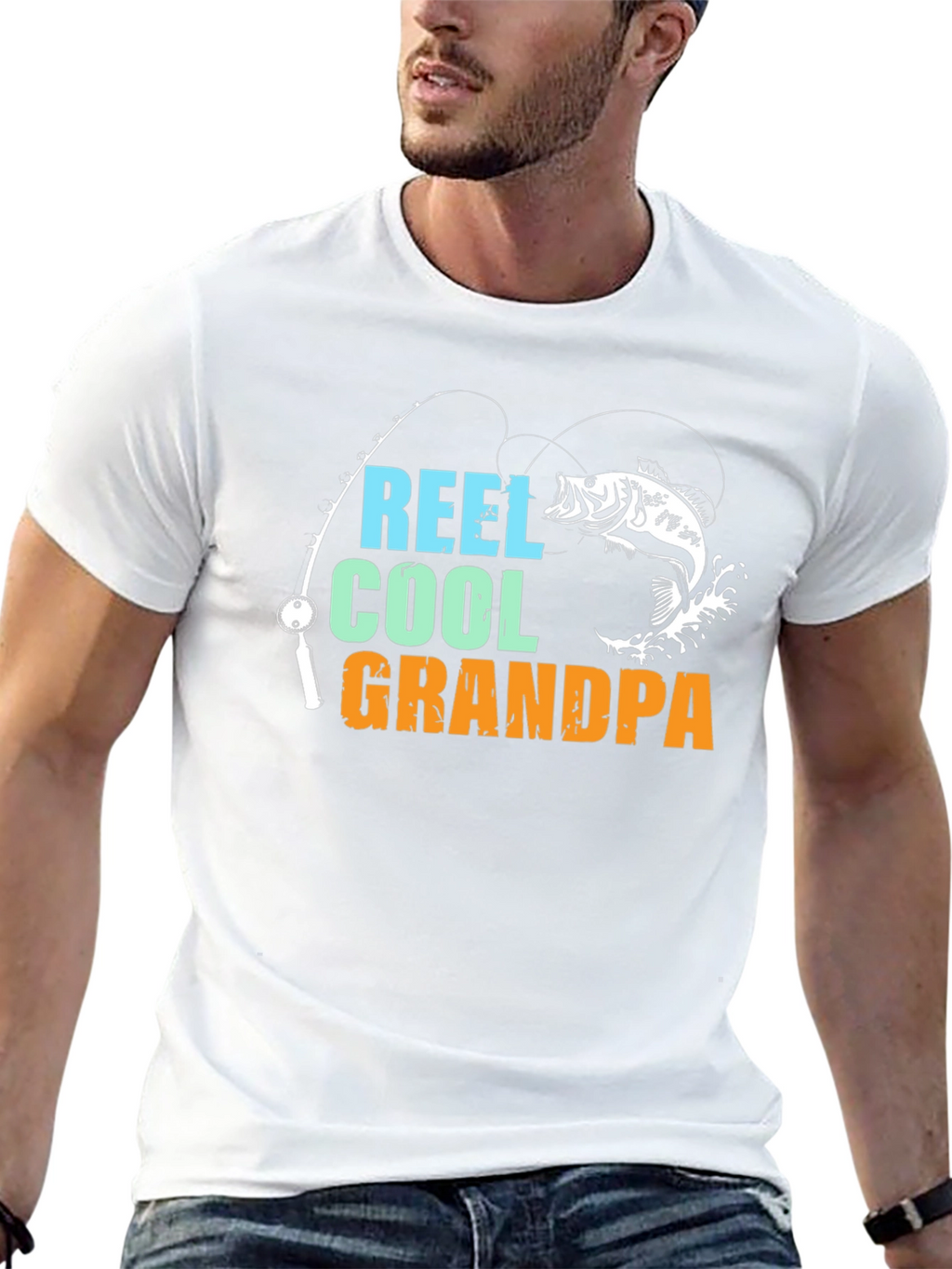 Reel Cool Grandpa Fishing T-Shirt