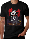 Zombie Bear T-Shirt - Spooky Halloween Design