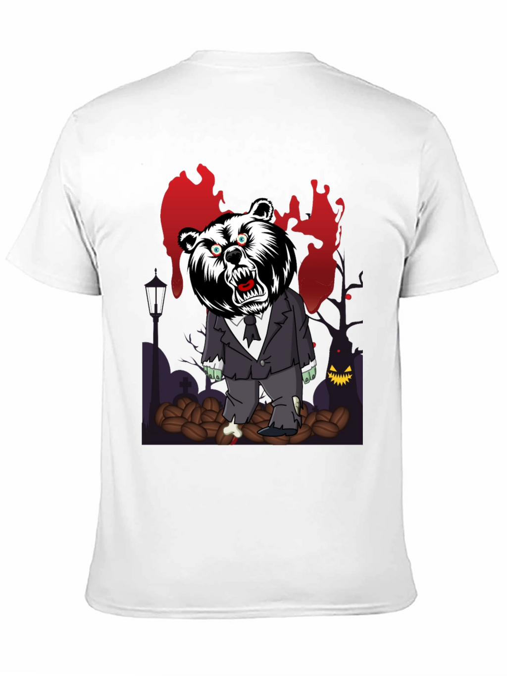 Zombie Bear T-Shirt - Spooky Halloween Design