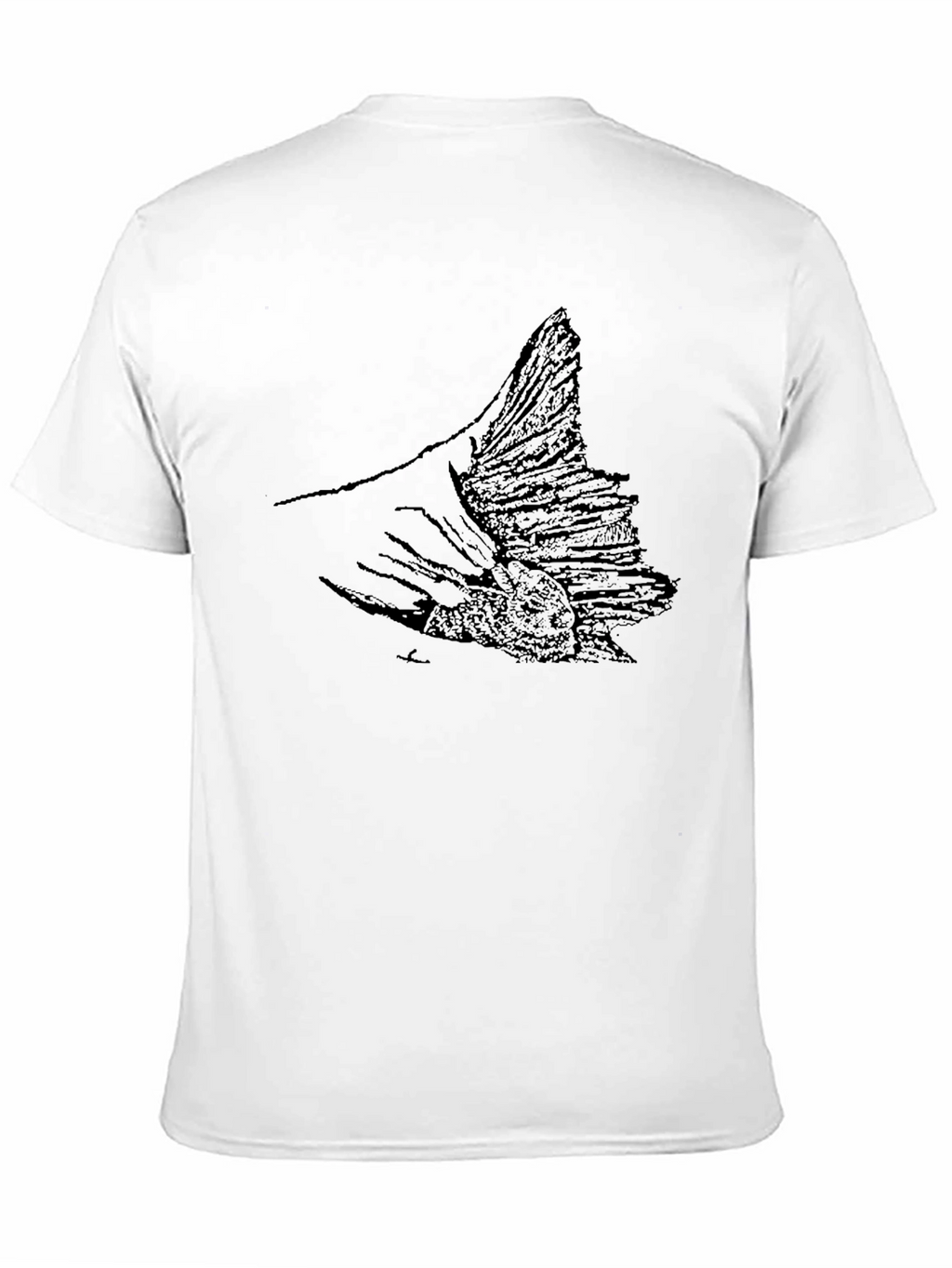Black Fish Tail Graphic Tee