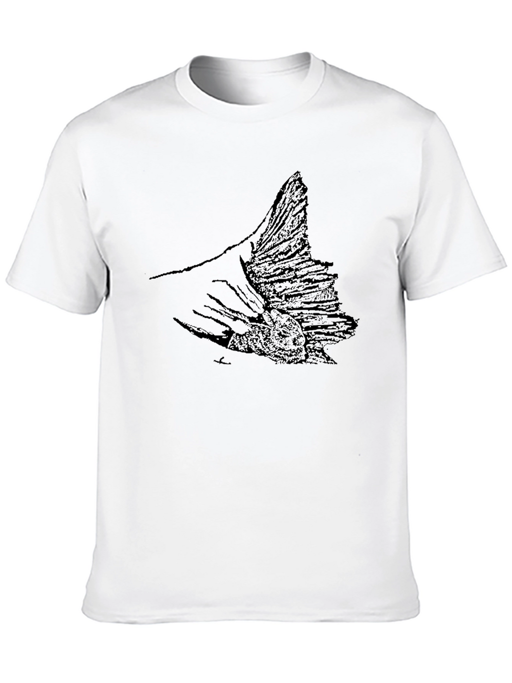 Black Fish Tail Graphic Tee